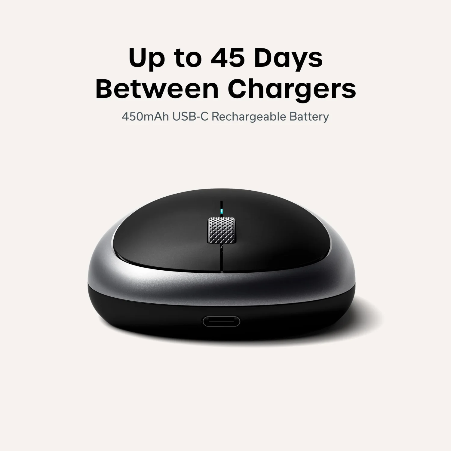 Satechi M1 Wireless Bluetooth Mouse - Space Gray, USB-C Rechargeable 5