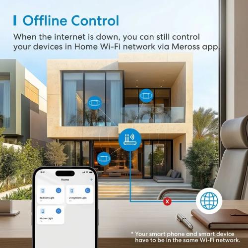 Meross Smart WiFi Universal Wireless Switch DIY Remote Control for Household Appliances