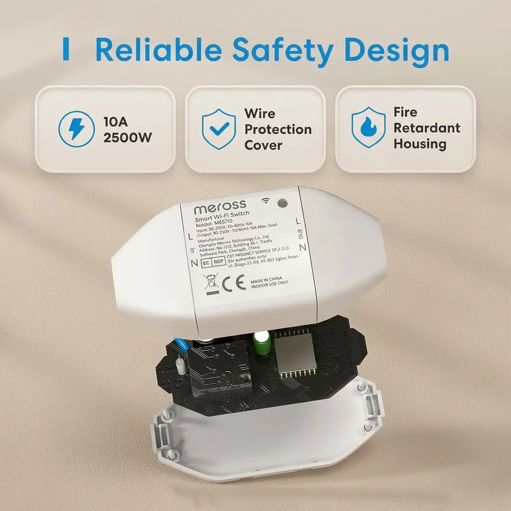 Meross Smart WiFi Universal Wireless Switch DIY Remote Control for Household Appliances 5