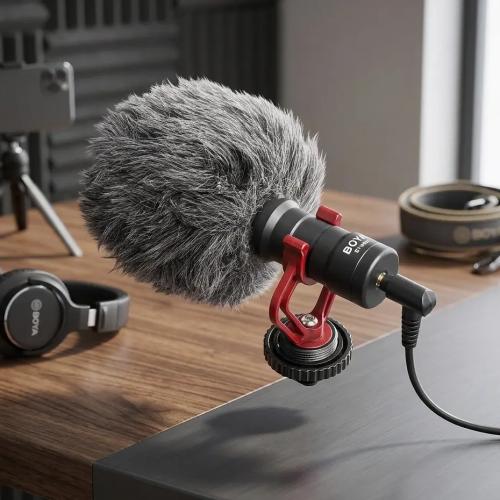 BOYA BY-MM1 Universal Cardioid Shotgun Microphone with Shock Mount