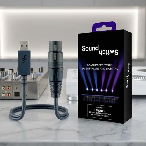 SoundSwitch Micro DMX Interface - Ultra-Compact USB to DMX Lighting Controller