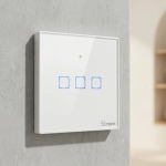 SONOFF T2UK3C-TX 3-Gang Wi-Fi Smart Touch Wall Switch - White