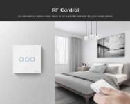 SONOFF T2UK3C-TX 3-Gang Wi-Fi Smart Touch Wall Switch - White