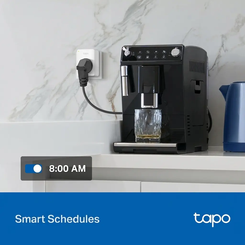 TP-Link Tapo P100 Smart Wi-Fi Plug - Compact Smart Socket with Energy Monitoring & Voice Control 2