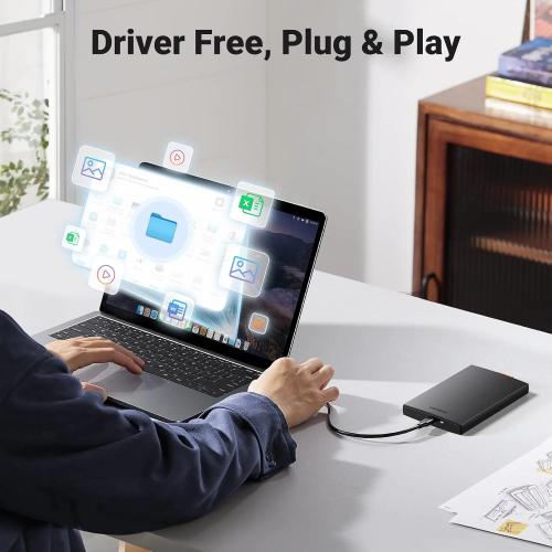 UGREEN USB-C 2.5 Inch SATA Hard Drive Enclosure - 6Gbps UASP Supported 80556