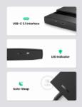 UGREEN USB-C 2.5 Inch SATA Hard Drive Enclosure - 6Gbps UASP Supported 80556