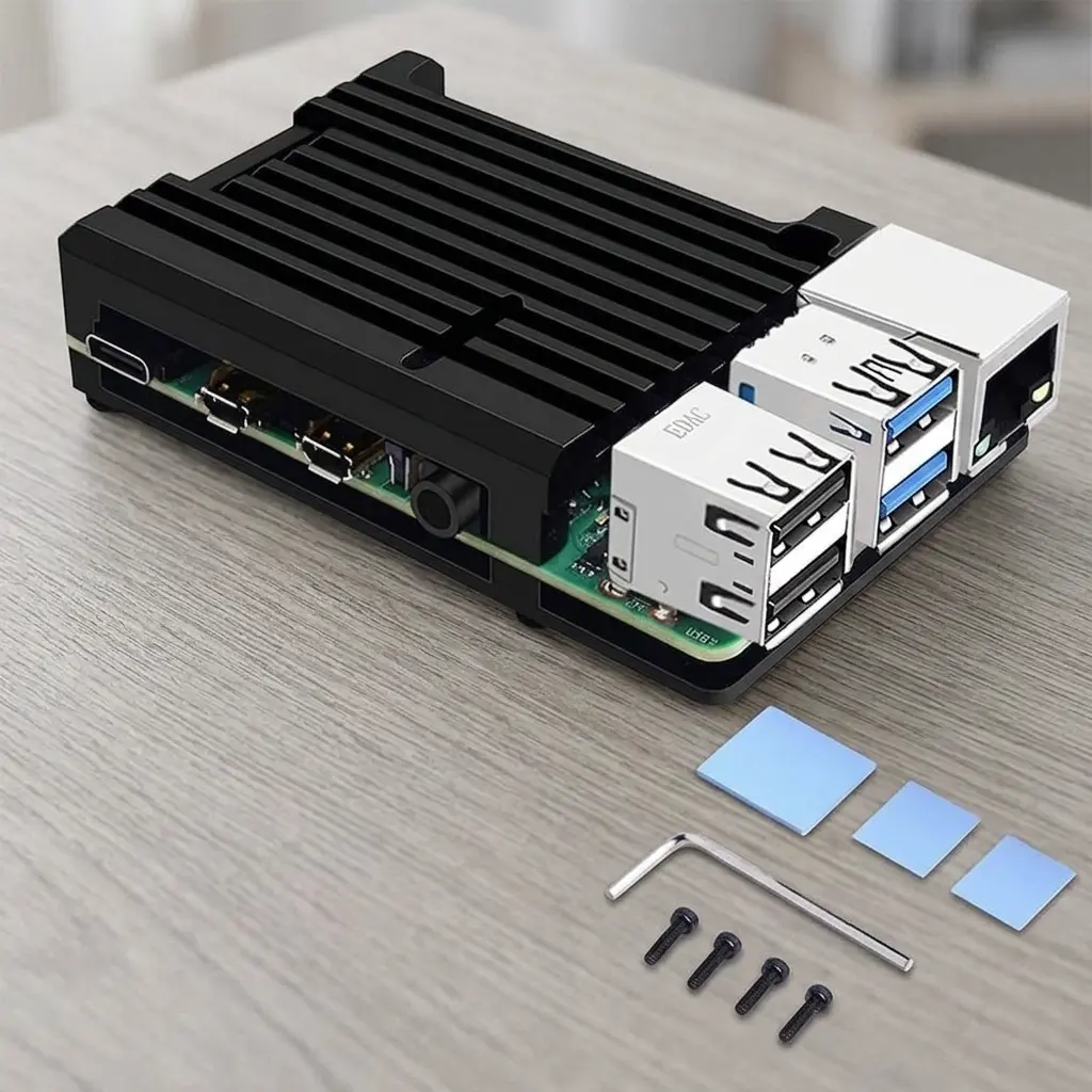 GeeekPi Armor Aluminum Heatsink Case for Raspberry Pi 4