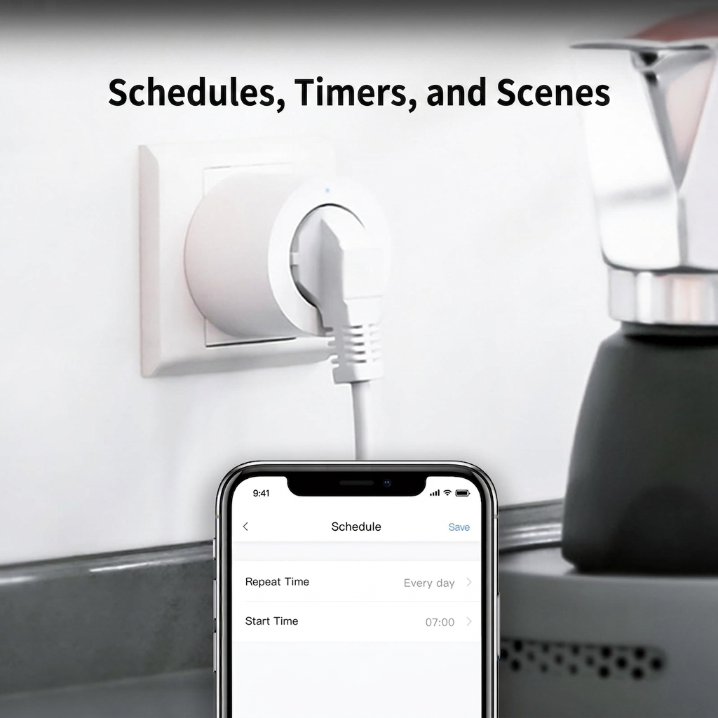 Aqara Smart Zigbee 3.0 Plug with Energy Monitoring - HomeKit & Alexa Compatible 3