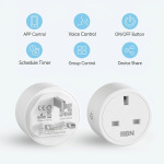 HBN Smart WiFi Plug Socket - 13A Power Outlet with Timer, Alexa & Google Home Compatible (2 Pack)