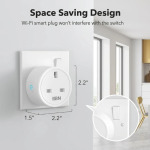 HBN Smart WiFi Plug Socket - 13A Energy Monitoring Timer with Alexa & Google Home Compatibility