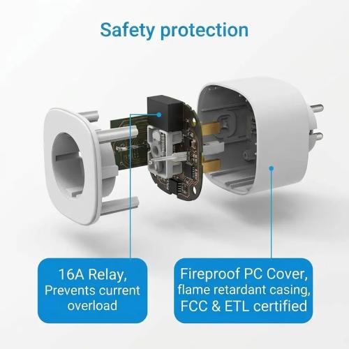 Meross Smart WiFi Socket (Type F) - 3 Pack | Apple HomeKit, Alexa & Google Assistant Compatible