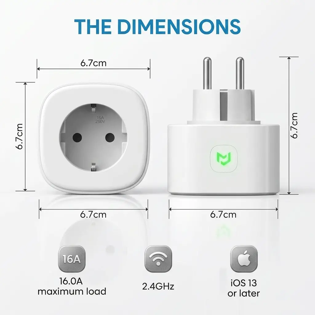 Meross Smart WiFi Socket (Type F) - 3 Pack | Apple HomeKit, Alexa & Google Assistant Compatible 7
