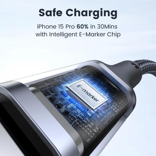 UGREEN 100W USB-C to USB-C Fast Charging Cable - 2-Pack, 2 Meter, Black 10232