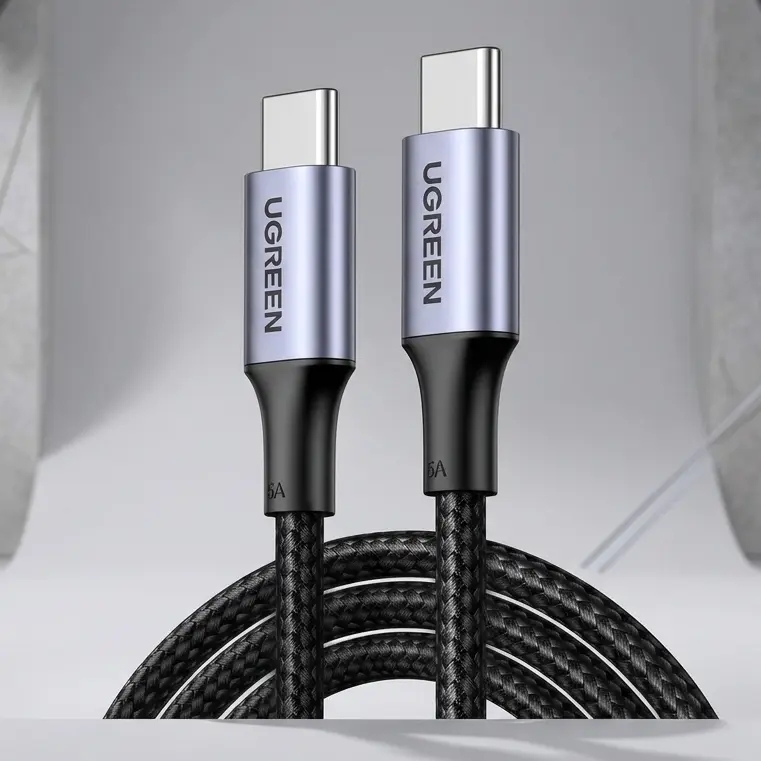 UGREEN 100W USB-C to USB-C Fast Charging Cable - 2-Pack, 2 Meter, Black 10232