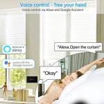 LoraTap WiFi Smart Touch Curtain Switch for Roller Blinds & Shutters - Black