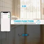 LoraTap WiFi Smart Touch Curtain Switch for Roller Blinds & Shutters - Black
