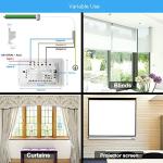 LoraTap WiFi Smart Touch Curtain Switch for Roller Blinds & Shutters - Black