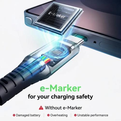 INIU 100W 2 Meter Fast Charging Short USB-C to USB-C Cable (2-Pack, 2m)