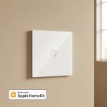 Meross Smart Wi-Fi Touch Light Switch, 1-Way Single Pole, Apple HomeKit & Alexa Compatible, White