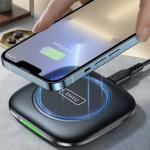 INIU 15W Qi-Certified Fast Wireless Charging Pad with Auto-Adaptive LED