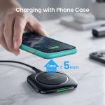 INIU 15W Qi-Certified Fast Wireless Charging Pad with Auto-Adaptive LED