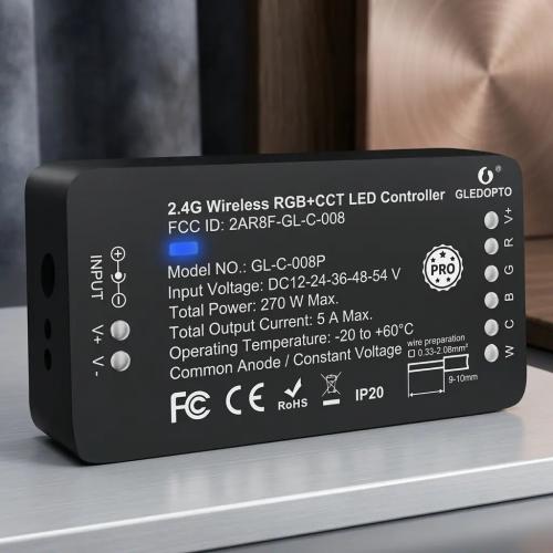 GLEDOPTO Zigbee 3.0 RGBCCT LED Strip Controller Pro - Smart Home Compatible