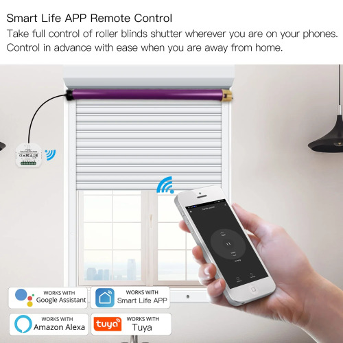 MOES WiFi Mini DIY Smart Curtain Switch Module for Electric Motorised Roller Blinds and Shutters