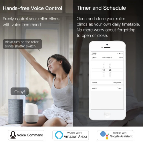 MOES WiFi Mini DIY Smart Curtain Switch Module for Electric Motorised Roller Blinds and Shutters