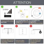 MOES 1-Gang WiFi Smart Touch Wall Switch - No Neutral Required