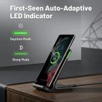 INIU 15W Fast Wireless Charging Stand with Adaptive LED and TempGuard