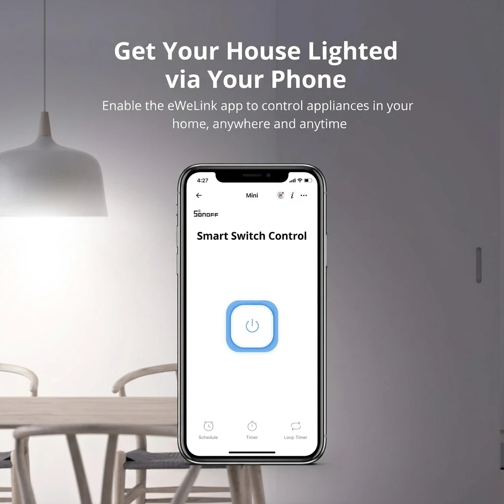 SONOFF MINIR2 WiFi Smart Switch - 2-Way DIY Module, Voice & App Control 7