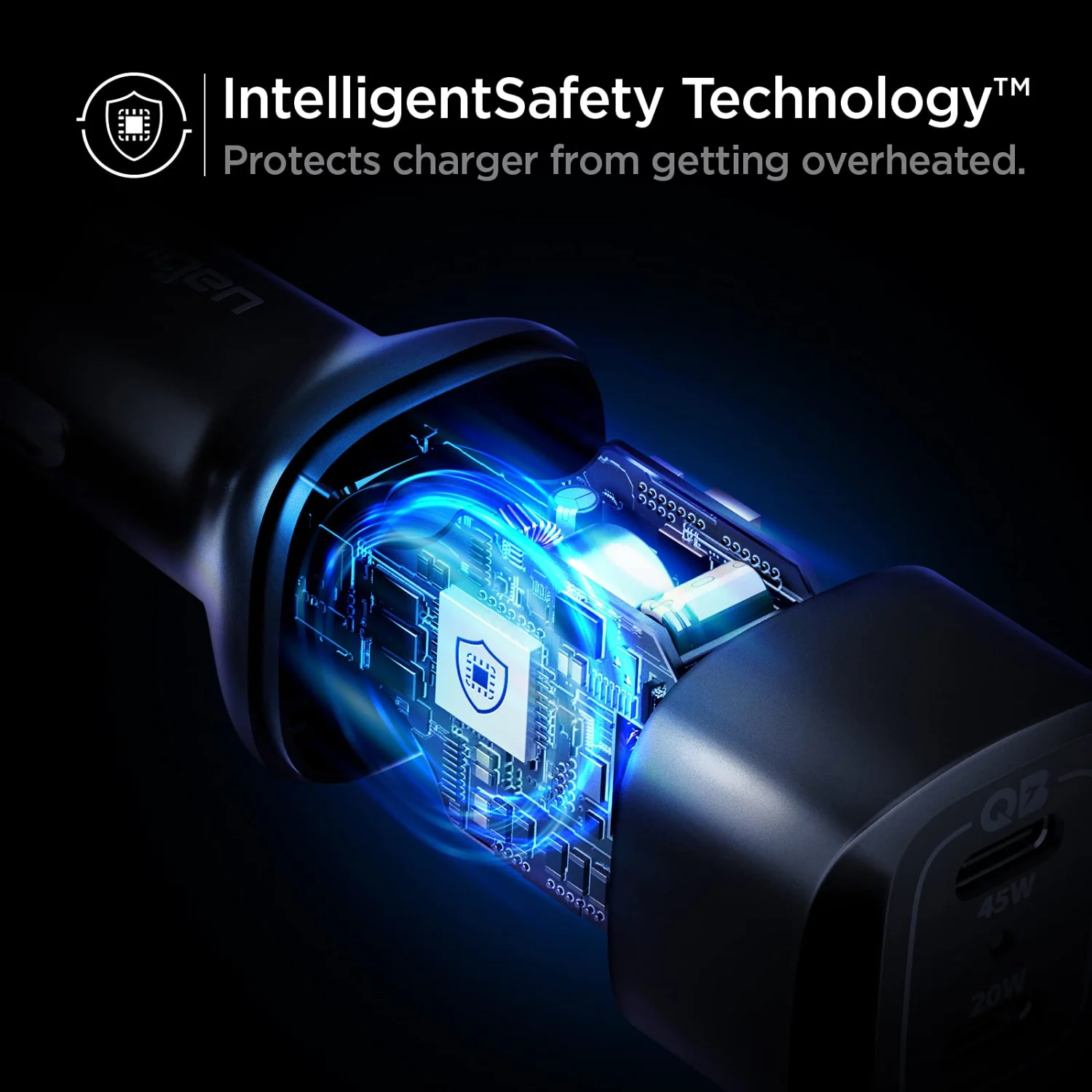 Spigen ArcStation 65W Dual Port USB-C Car Charger (45W + 20W) - PD 3.0 Fast Charging 7