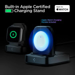 Spigen ArcField MFi Certified Charging Stand for Apple Watch Series & Ultra (Built-in 6.6ft USB-C Cable) PF2002