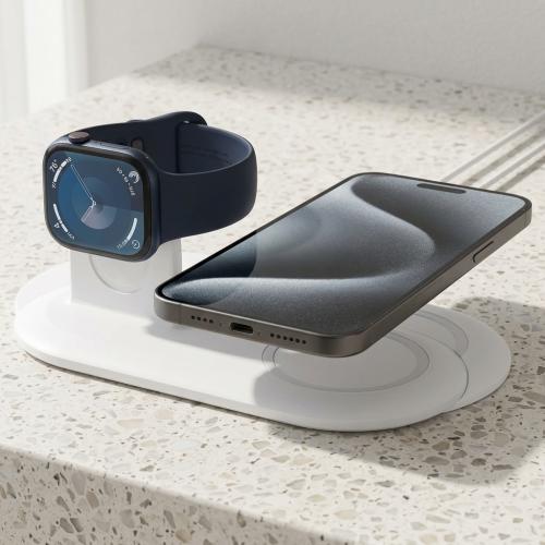 Spigen Mag Fit Duo Charging Stand for MagSafe and Apple Watch