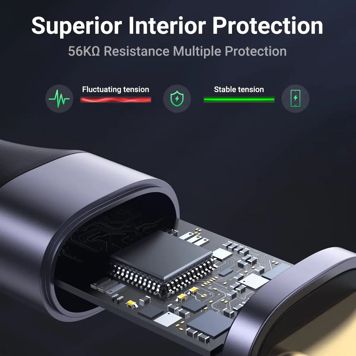 UGREEN USB 3.0 to USB-C Cable, 5Gbps Data Sync & 3A Fast Charging, 1M - Nylon Braided 20287 4