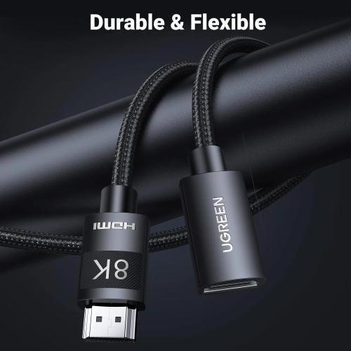 UGREEN HDMI 2.1 Male to Female Extension Cable - 8K 60Hz / 4K 240Hz, 48Gbps Ultra High Speed - 40400