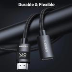 UGREEN HDMI 2.1 Male to Female Extension Cable - 8K 60Hz / 4K 240Hz, 48Gbps Ultra High Speed - 40400