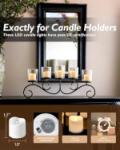 12Pack Flameless LED Votive Candles, Long Lasting Battery Operated Tea Light with Timers, 6 Hours On and 18 Hours Off Cycle Automatically for Wedding, Table Decorations (Warm White)