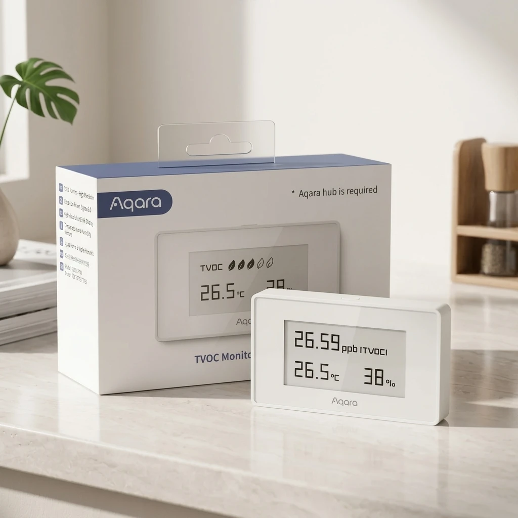 Aqara TVOC Air Quality Monitor with E-Ink Display, Temperature & Humidity Sensor
