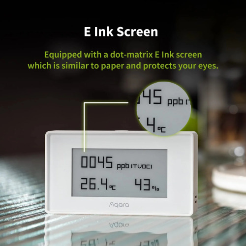 Aqara TVOC Air Quality Monitor with E-Ink Display, Temperature & Humidity Sensor