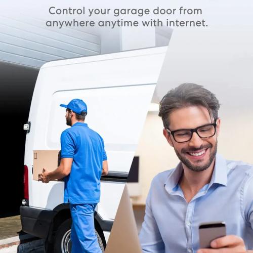 Meross Smart Wi-Fi Garage Door Opener - Apple HomeKit, Siri, Alexa & Google Home Compatible