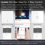 MOES ZigBee Smart Light Switch 1 Gang without Neutral Conductor No Capacitor Required, Also Works with L&N Cable, Compatible with Smart Life Tuya App Alexa Google, Tuya Zigbee Hub Required