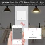 MOES ZigBee Smart Light Switch 1 Gang without Neutral Conductor No Capacitor Required, Also Works with L&N Cable, Compatible with Smart Life Tuya App Alexa Google, Tuya Zigbee Hub Required