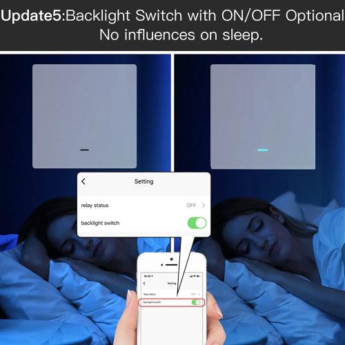 MOES ZigBee Smart Light Switch 1 Gang without Neutral Conductor No Capacitor Required, Also Works with L&N Cable, Compatible with Smart Life Tuya App Alexa Google, Tuya Zigbee Hub Required