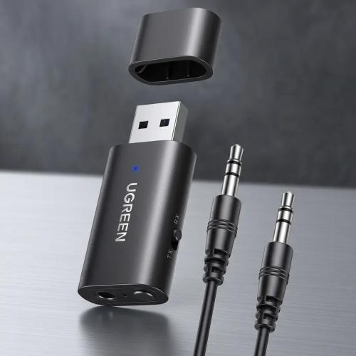 UGREEN Bluetooth 5.1 Transmitter and Receiver 2-in-1 Adapter with 3.5mm Aux 60300