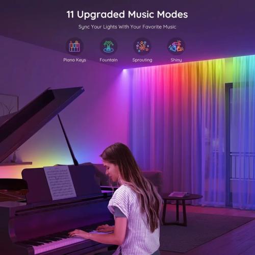 Govee 10M RGBIC Bluetooth LED Strip Lights for Bedroom - Smart Color-Changing Mood Lighting