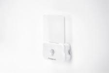 Integral LED Motion Sensor Night Light, Battery Operated Night Light with Twilight Sensor for Stairs, Staircases, Kitchens, Bedrooms, Kids Night Light and More, Transparent