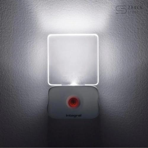 Integral LED Motion Sensor Night Light, Battery Operated Night Light with Twilight Sensor for Stairs, Staircases, Kitchens, Bedrooms, Kids Night Light and More, Transparent