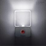 Integral LED Motion Sensor Night Light, Battery Operated Night Light with Twilight Sensor for Stairs, Staircases, Kitchens, Bedrooms, Kids Night Light and More, Transparent