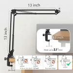 FIFINE CS1 Scissor Microphone Boom Arm Stand for Gaming and Recording